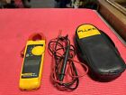 Clean  Fluke 323 TRMS RMS Digital Handheld Clamp Meter with Leads 400 Amp