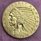 1914-P $5 Indian Head Gold Half Eagle, Beautiful coin...YOU GRADE