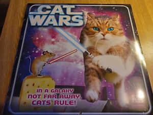 Sellers Publishing Cat Wars 2023 Wall Calendar - mint, unopened