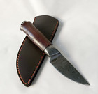 Custom Made Sami Integral Hunting knife, Damascus steel full tang knife w Sheath