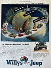 Willys Jeep WW 2 Builds The Mighty Toledo Ohio Vintage Works Print Ad 1945