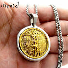 MENDEL Men Gold Plated Celtic Tree of Life Love Pendant Necklace Stainless Steel