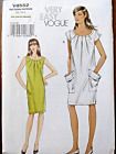 Vogue Easy Sew Pattern Misses & Plus size Boho Dress w/Pockets V8552 8-16/18-24