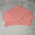 hollister Pink  turtle neck crop long sleeve  - XSmall