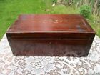 Antique 19thC Hand-Cut Dovetailed Document Box