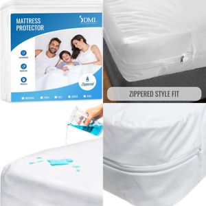 Bed Cover Full Size Fitted Sheet Zippered Plastic Mattress Protector Waterproof