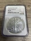 2020 W $1 NGC MS69 BURNISHED SILVER AMERICAN EAGLE SILVER STAR LABEL (FREE S/H)