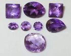 6.80ct LOT 8 STONES MIXED CUT & QUALITY AFRICAN AMETHYST 4x3mm-9x7mm WoW *$1NR*