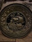 Vintage Brass 12 Inch Wall Hanging Of Ship Made In England