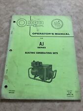 Onan AJ Series Operators Manual