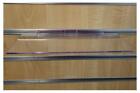 Set of 10 Clear Slatwall Shelves 10 Inches Wide x 4 Inches Deep Retail Display