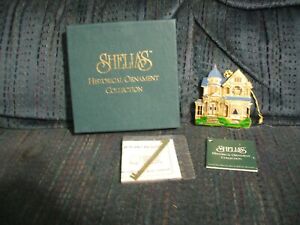 1996 SHELIA'S RILEY CUTLER HOUSE  METAL CHRISTMAS ORNAMENT, MONMOUTH, OR