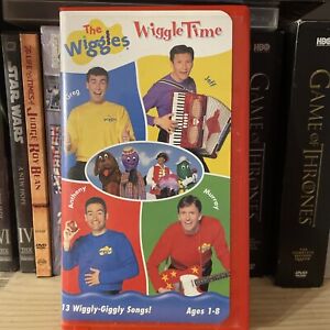 The Wiggles ~ Wiggle Time VHS Red Clam Shell Greg Jeff Anthony Murray 2000 Rare