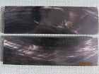 Two 5 in. Polished Black Buffalo horn knife scales handles plates  lot - 251