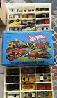 Vintage 1980 mattel hotwheels 24 car collector's case no. 8227 with 24 cars