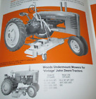 *Woods Vintage Tractor Mowers Sales Brochure John Deere IH AC Ford 42 59 L306