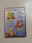 Sesame Street Triple Feature DVD Learning About Letters Great Number Game...