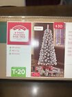 HOLIDAY TIME 6FT UN-LIT SNOW-FLOCKED PINE ARTIFICIAL CHRISTMAS TREE - NIB T-20