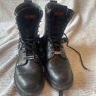 Harley-Davidson Men's Boots Black Faded Glory 91003 Leather Motorcycle Size 13