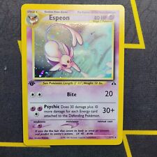 Espeon 1/75  1st Edition Holo LP Condition Pokemon Trading Card Neo Discovery