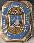 1956 SACRE COEUR ECOLE Sterling Silver/10K Gold Class Ring, Sz 6.5, Sacred Heart