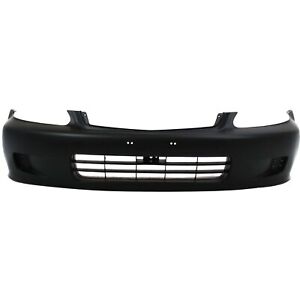 Bumper Cover For 1999-2000 Honda Civic Front Sedan With License Plate Provision (For: Honda Civic)