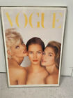 RARE Herb RITTS 1991 UK VOGUE 75th Poster 19.5” x 27.5” LINDA   CHRISTIE  CINDY