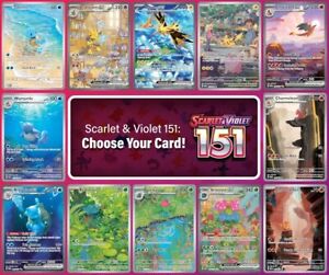 Pokémon Scarlet & Violet-151 Choose Your Card! All Ex, Holo's, Full Art + in NM!