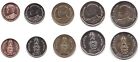 Thailand - set 5 coins 50 Satanga 1 2 5 10 Baht 2018 - 2021 UNC Lemberg-Zp