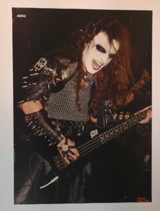 ABSU  ~ U.S. Black Metal Vintage mid-1990's Live shot ~ Magazine Page PINUP
