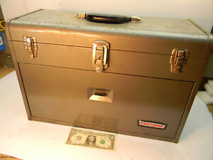 Vintage Craftsman 412 tool Box; 7 drawer, WITH KEY! Crown Logo; 6522