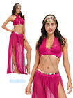 Z-O1-3 Ladies Pink Arabian Princess Arab Egyptian Dancer Bollywood Costume