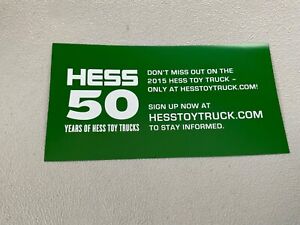 HESS TRUCK Get the Title promotional literature 2015