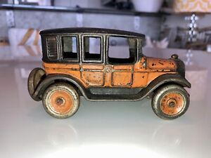 1920s 5” CAST IRON ARCADE YELLOW CAB