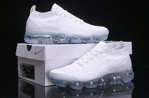 DS Nike Air VaporMax Flyknit 2 Men's pure white air cushion shoes brand new