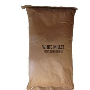 Shafer Seed 84075 White Proso Millet Wild Bird Food, 50-Pound