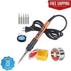 Soldering Iron Kit 100W LCD Digital Soldering Gun Portable Solder Iron with A