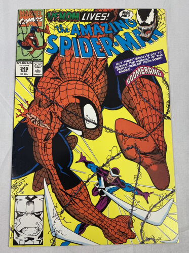 The Amazing Spider-Man #345 - Marvel Comics - 1991 - Venom Lives! - Rare Comic!
