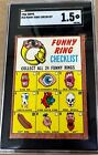1966 Topps #15 Funny Ring Checklist SGC 1.5 Graded Football Card