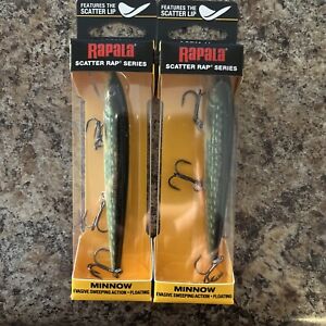 New Listing2 New RAPALA SCATTER RAP MINNOW 3/16OZ LIVE PIKE Fishing Lures 👀