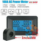 100A AC Digital Power KWh Watt Meter Volt Amp Voltmeter Ammeter Open Close