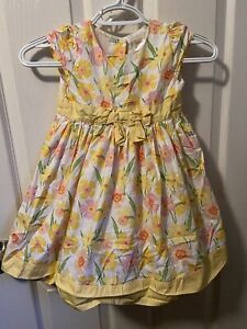 Gymboree Yellow Flower Spring Celebration Summer Dress Toddler Girls 4T