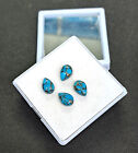[WHOLESALE] NATURAL BLUE COPPER TURQUOISE CABOCHON PEAR SHAPE LOOSE GEMSTONE