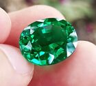 Certified Natural 9.00 Ct Flawless Green Emerald Oval Cut Loose Gemstone