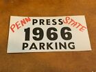 1966 Penn State Football Ticket Press Parking Pass