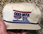 Vintage MFA Oil Sewn Patch Hat Cap. Red,White, & Blue Strap back. Free Shipping!