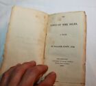 Antique book - 1815 Lord of the Isles WALTER SCOTT poems in six cantos         l