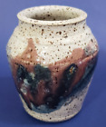 New ListingSigned Art Pottery Splatter Design Ceramic Overlay Hand Made Collector Piece