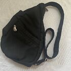 AmeriBag Healthy Back Bag Sling Crossbody Black Nylon Unisex