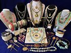 Vintage - Now Asian Style Jewelry Lot * Jade 925 Cloisonne Carved Beads 14k GF